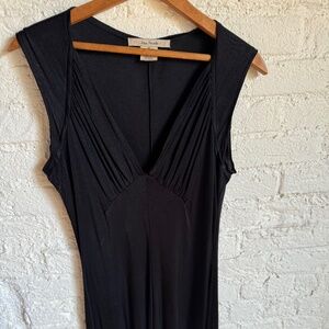 The Most Flattering Free People Sleeveless Black Fit and Flair Dress